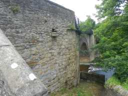 View of bridge from the steps down from Newton Cap Bridge, Bishop Auckland July 2016